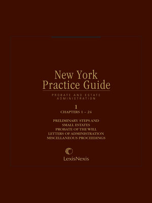 cover image of New York Practice Guide: Probate and Estate Administration